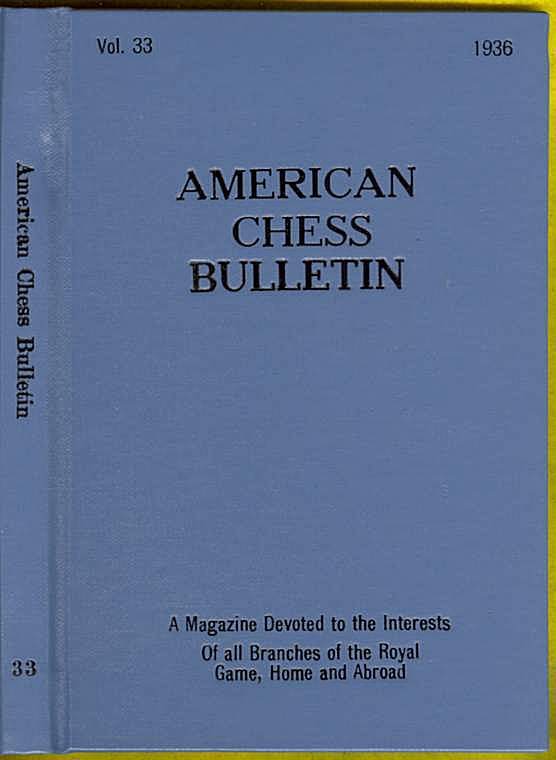 American Chess Bulletin Volume 33