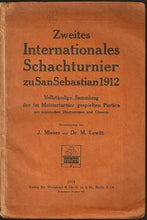 Load image into Gallery viewer, Zweites Internationales Schachturnier, Zu San Sebastian, 1912
