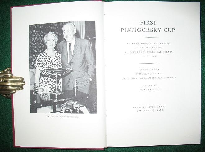 First and Second Piatigorsky Cup with Programs <font color=blue>signed</font>