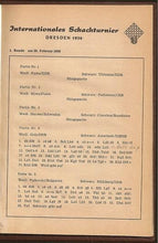Load image into Gallery viewer, Internationales Schachturnier Dresden 1956 (Daily Bulletins)
