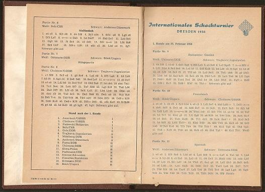 Internationales Schachturnier Dresden 1956 (Daily Bulletins)