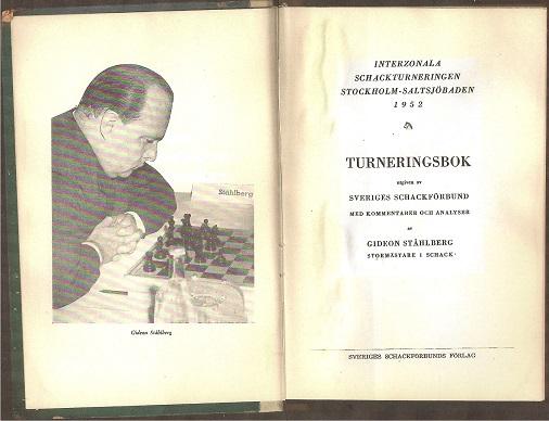 Interzonala Varldsschackturneringen Stockholm-Saltsjobaden 1952