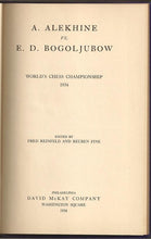 Load image into Gallery viewer, A Alekhine vs E D Bogoljubow World&#39;s Chess Championship 1934
