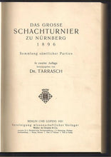Load image into Gallery viewer, Das Grosse Schachturnier zu Nurnberg 1896
