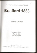 Load image into Gallery viewer, International Chess Tournament Bradford 1888

