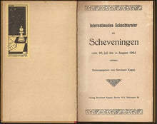 Load image into Gallery viewer, Internationales Schachturnier zu Scheveningen vom 23. Juli bis 4. August 1923
