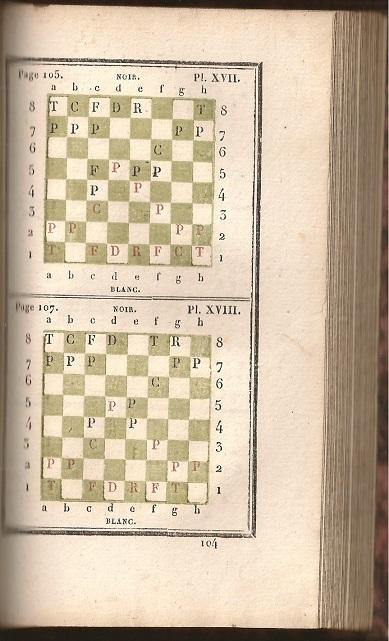 Analyse du jeu des échecs: avec une nouvelle notation abrégée, et quarante-deux planches où se trouve figurée la situation du jeu pour les renvois et les fins de partie. Nouvelle Édition. A laquelle on a joint la figure et la marche des différentes pièce
