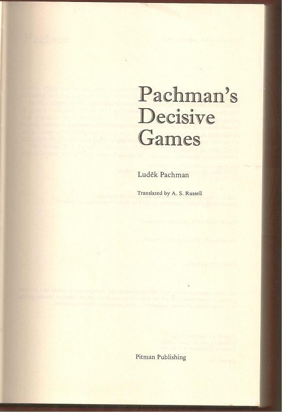 Pachman's Decisive Games