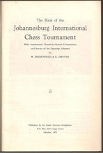Load image into Gallery viewer, The Book of the Johannesburg International Chess Tournament, 1955
