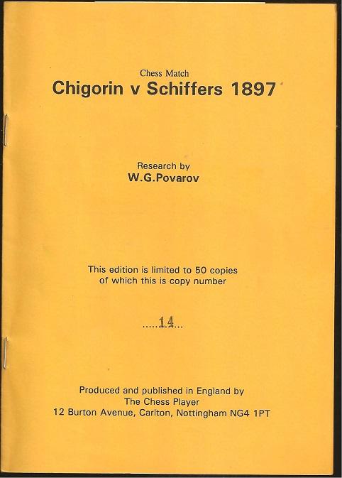 Chess Match: Chigorin v Schiffers 1897