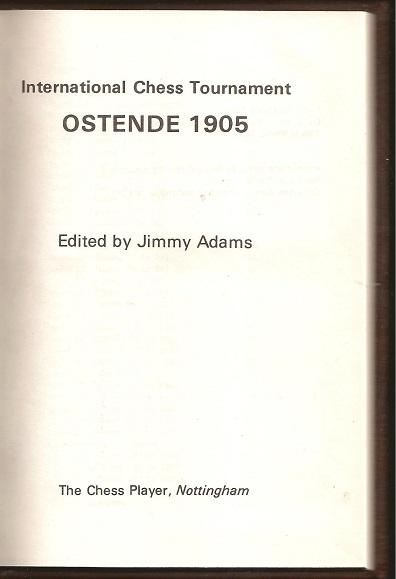 International Chess Tournament Ostende 1905