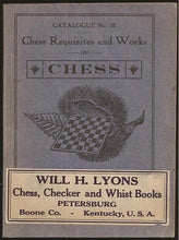 Load image into Gallery viewer, Catalogue No 10. Chess Requisites and Works on Chess
