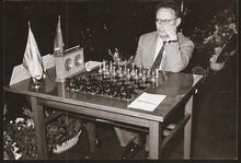 Load image into Gallery viewer, Photograph Mikhail Moiseyevich Botvinnik at the Chess Board
