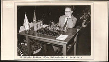 Load image into Gallery viewer, Photograph Mikhail Moiseyevich Botvinnik at the Chess Board
