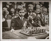 Load image into Gallery viewer, Photograph Samuel Reshevsky at Chess Board
