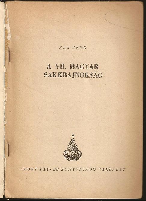 A VII Magyar Sakkbajnoksag