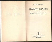 Load image into Gallery viewer, Spassky-Fischer das Grosste Schach-Duell der Geschichte
