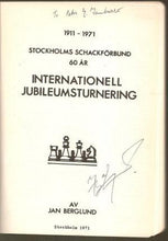 Load image into Gallery viewer, 1911-1971 Stockholms Schackforbund 60 Ar Internationell Jubileumsturnering
