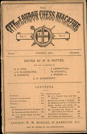 The City of London Chess Magazine, Volume 1, Number 9