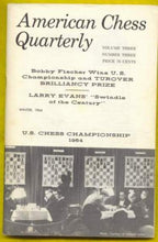Load image into Gallery viewer, American Chess Quarterly Volume three
