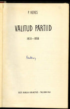Load image into Gallery viewer, Valitud Partiid 1931-1958
