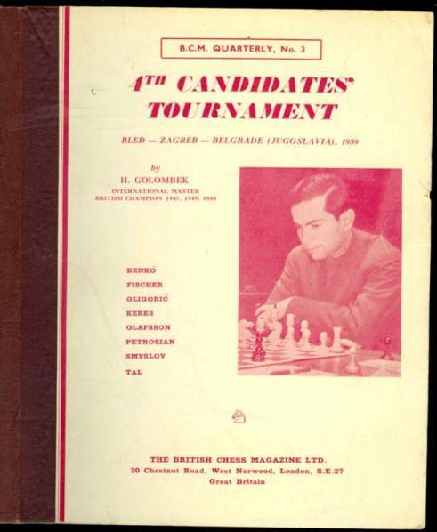 4th Candidates' Tournament, Bled, Zagreb, Belgrade, September - October 1959