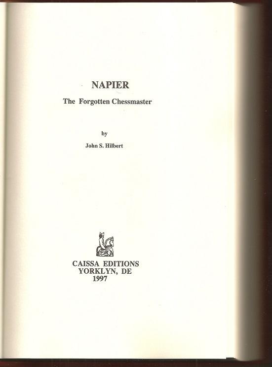 Napier: The Forgotten Chessmaster