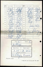 Load image into Gallery viewer, 36th USSR Championship Handwritten score sheet between Juri Lwowitsch Awerbach  and Mikhail Yakovlevich Podgaets
